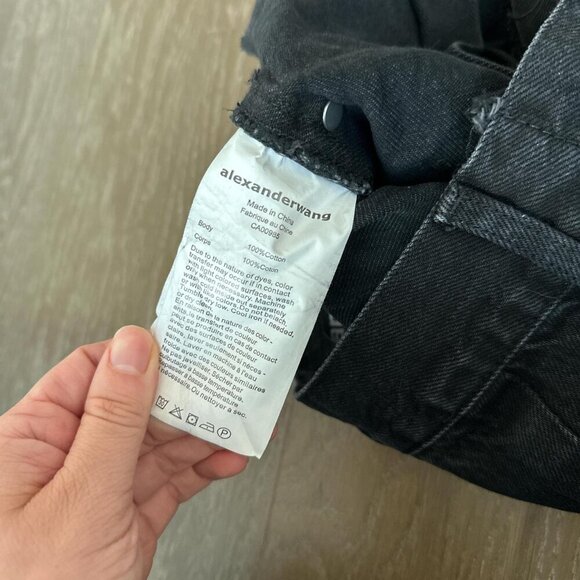 Alexander Wang Black Denim Shorts - Picture 4 of 4